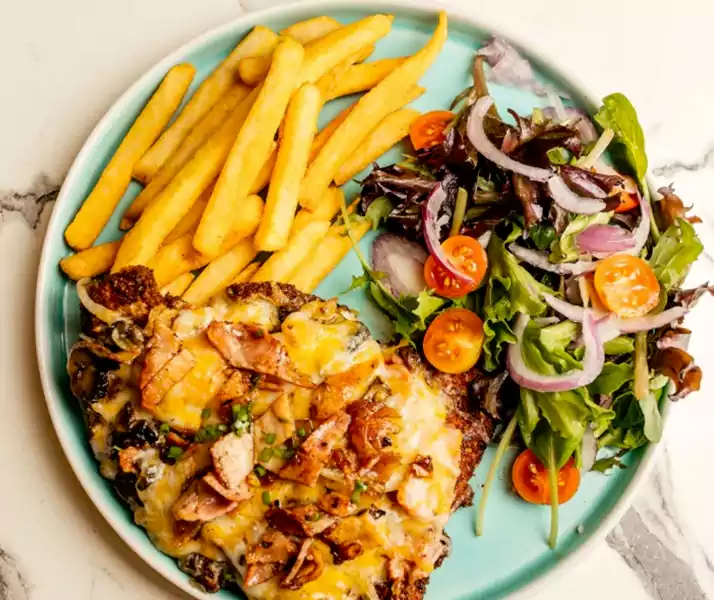 Signature Parma With chips and salad